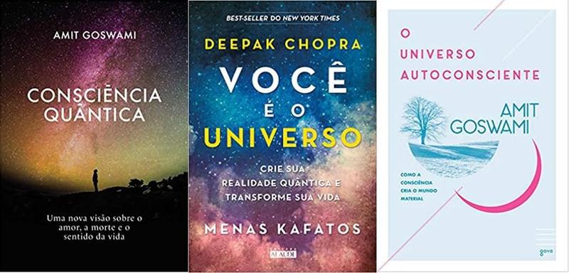 Imagem de KIT 3 LIVROS Consciência Quântica + Você é o universo + O universo autoconsciente - Goya