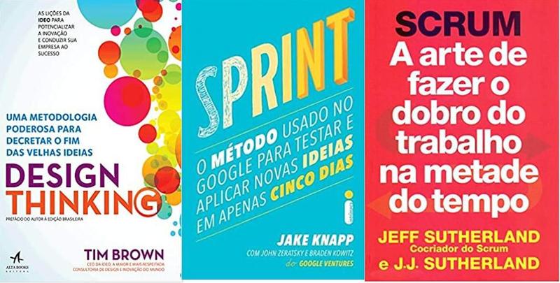 KIT 3 LIVROS + Design Thinking + Sprint + SCRUM a arte de fazer o dobro do trabalho na metade do tempo Menor preço em KIT 3 LIVROS + Design Thinking + Sprint + SCRUM a arte de fazer o dobro do trabalho na metade do tempo