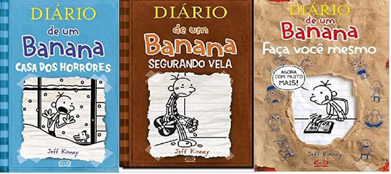 Imagem de Kit 3 Livros Diario De Um Banana 6 Casa De Horrores + 7 Casa De Horrores E Faça Voce Mesmo