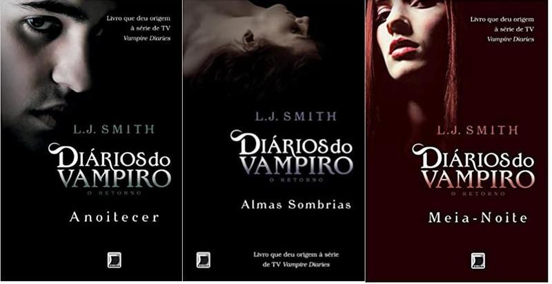 Imagem de KIT 3 LIVROS Diários do vampiro O retorno ANOITECER + ALMAS SOMBRIAS + MEIA-NOITE