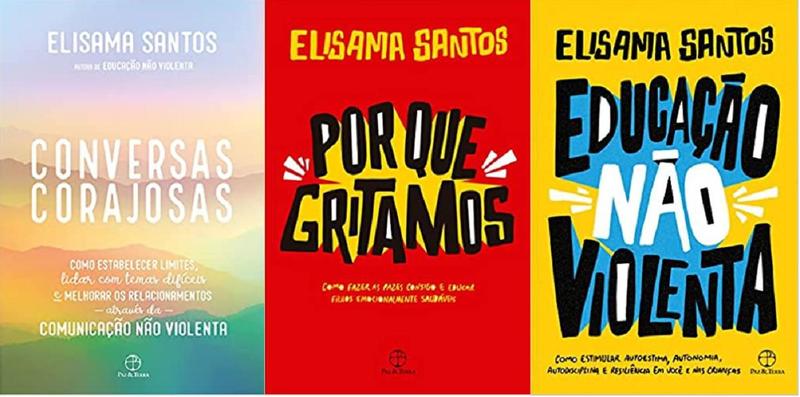 Imagem de KIT 3 LIVROS Elisama Santos Conversas corajosas + Por que gritamos + Educação não violenta - Paz e Terra