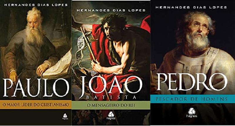 Imagem de Kit 3 Livros Hernandes Dias Lopes Paulo + João + Pedro