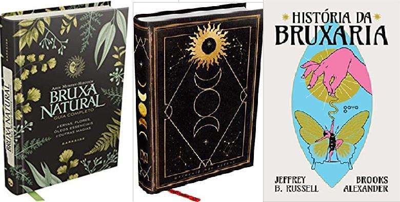 Imagem de kit 3 livros História da Bruxaria + Bruxa Natural + Grimório das Bruxas