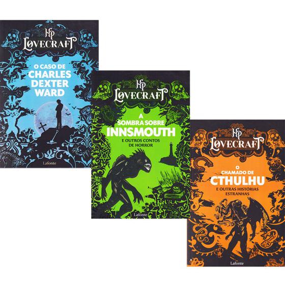 Imagem de Kit 3 Livros Hp Lovecraft Literatura Juvenil Suspense - Lafonte