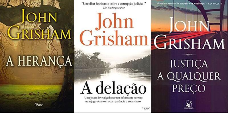 KIT 3 LIVROS John Grisham Herança + A delação + Justiça a qualquer ...