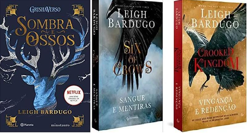 Imagem de KIT 3 LIVROS Leigh Bardugo Sombra e Ossos + Six of crows Sangue e mentiras + Crooked Kingdom Vingança e Redenção