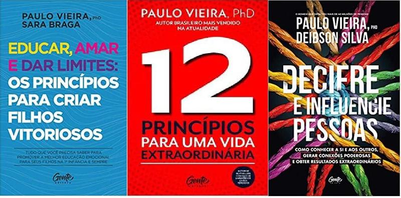 Imagem de KIT 3 LIVROS PAULO VIEIRA Educar, amar e dar limites filhos + DECIFRE E INFLUENCIE PESSOAS + 12 PRINCÍPIOS PARA UMA VIDA