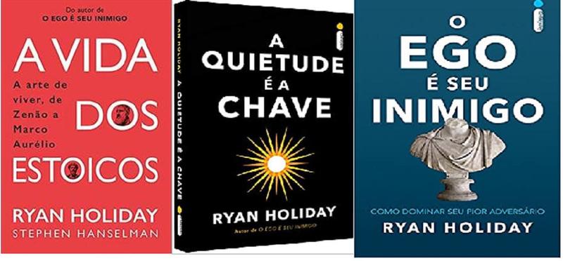 kit 3 livros RYAN HOLIDAY A Vida dos Estoicos + A Quietude É A Chave + O Ego É Seu Inimigo - Intrínseca Imagem de kit 3 livros RYAN HOLIDAY A Vida dos Estoicos + A Quietude É A Chave + O Ego É Seu Inimigo