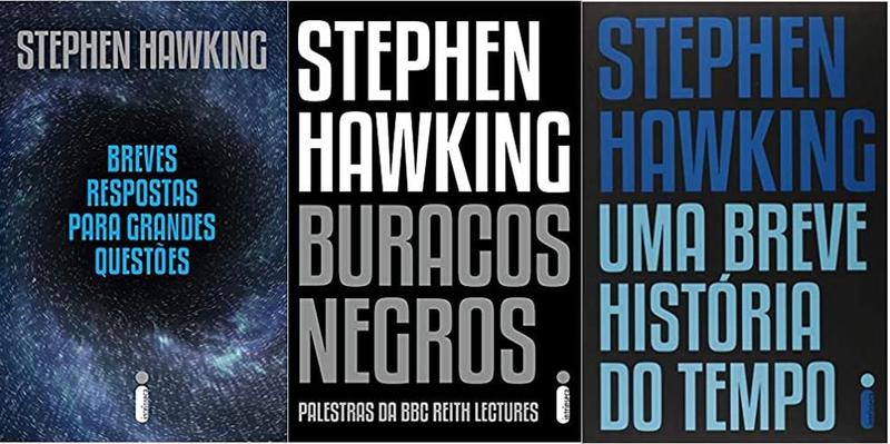 Imagem de KIT 3 LIVROS STEPHEN HAWKING Breves respostas para grandes questões  + Buracos Negros + Uma Breve História do Tempo