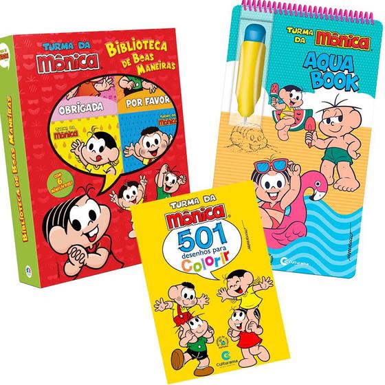 Kit 3 Livros Turma da Mônica - Livros de Literatura Infantil - Magazine ...