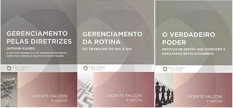 Imagem de Kit 3 Livros Vicenti Falconi O Verdadeiro Poder +