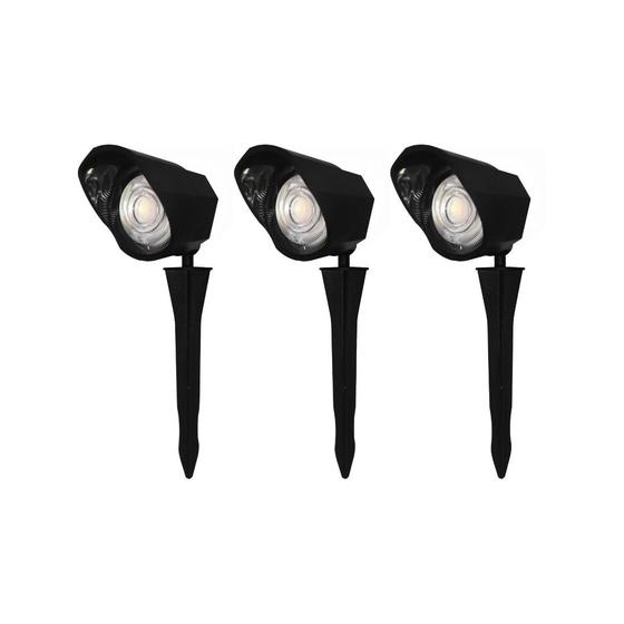 Imagem de Kit 3 Luminaria Espeto Jardim Led 5w Verde Prova D'água Ip65