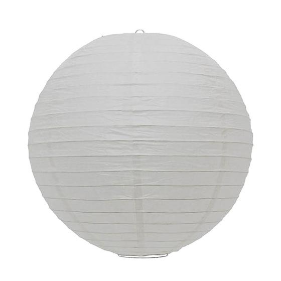 Imagem de Kit 3 Luminária Japonesa Decoração Oriental Pendente Teto Festa Casamento Restaurante Papel 40 cm Branca