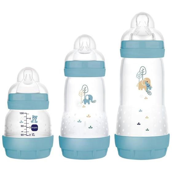 Imagem de Kit 3 Mamadeiras Mam Easy Start Trio 130ml, 260ml E 320ml