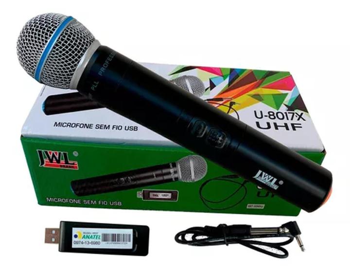 Imagem de Kit 3 microfones sem fio 8017X JWL