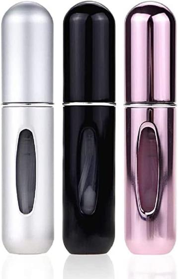 Imagem de KIT 3 Mini frasco portátil de atomizador de perfume recarregável, frasco de perfume atomizador, spray de perfume recarre