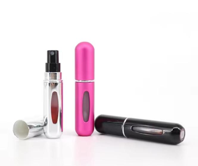 Imagem de kit 3 Mini frasco spray para perfume, necessaire, viagem, amostra, ótima qualidade