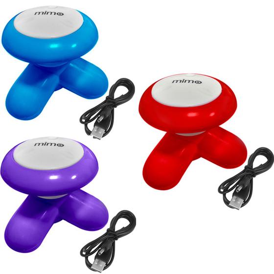 Imagem de Kit 3 Mini Massageadores Mimo Massager XY3199 Portátil Pilha