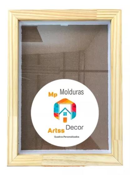 Imagem de Kit 3 Molduras 30x40 Caixa Alta Com Profundidade
