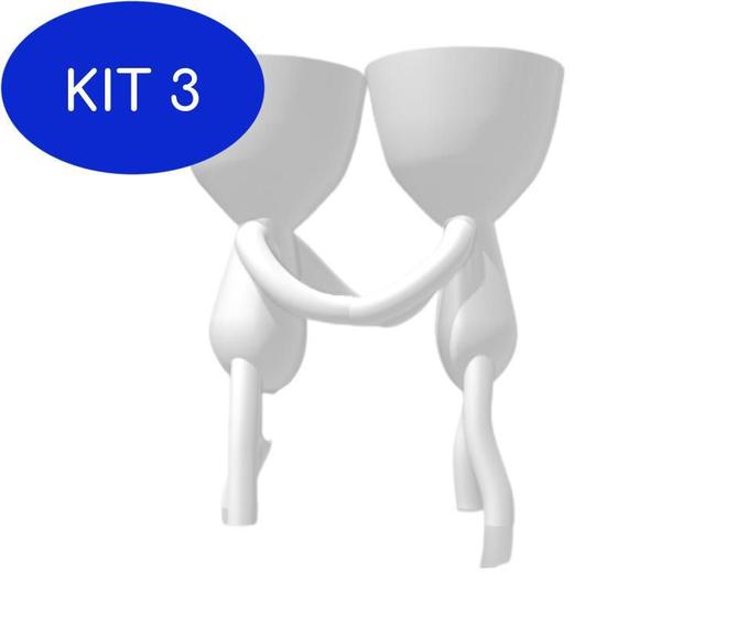 Imagem de Kit 3 Namorados Em Pé - Vaso Cactos Ou Suculentas