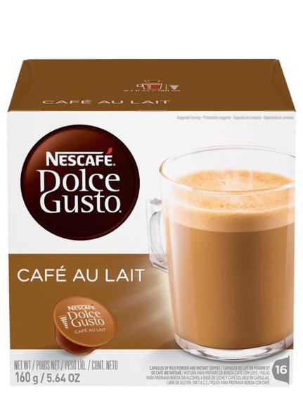 Imagem de Kit 3 Nescafe Dolce Gusto Cafe Au Lait 160G