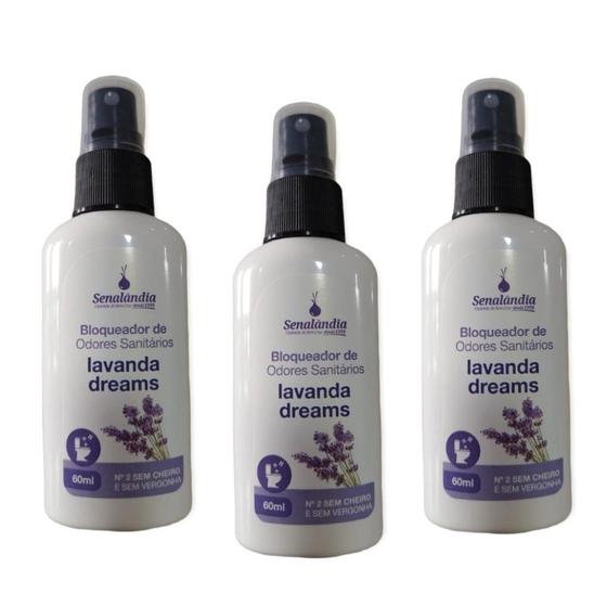 Imagem de Kit 3 Neutralizador de Odor Sanitário Perfumado Banheiro Free Coco 60ml Marca Senalândia -  Envio Já