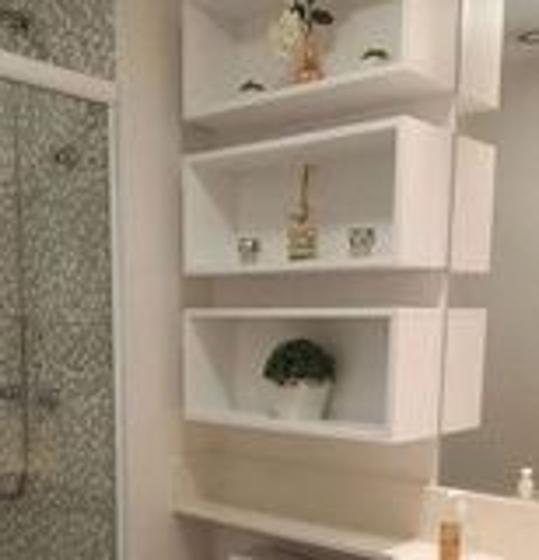 Imagem de Kit 3 nichos retangular MDF - 50x20x10 cm - Sala/Cozinha/Banheiro -Decoração
