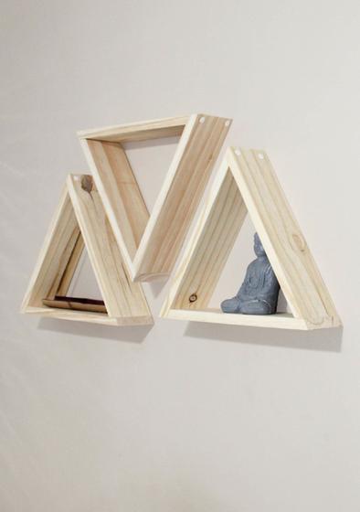 Imagem de Kit 3 nichos triangulo para decoração