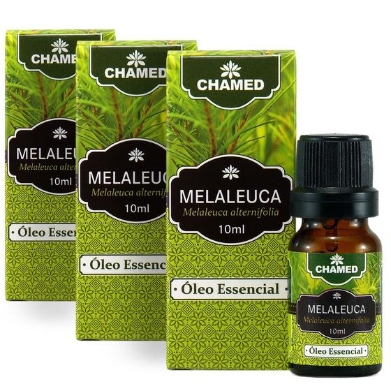 Imagem de Kit 3 Óleo Essencial de Melaleuca alternifolia Tea Tree 10ml