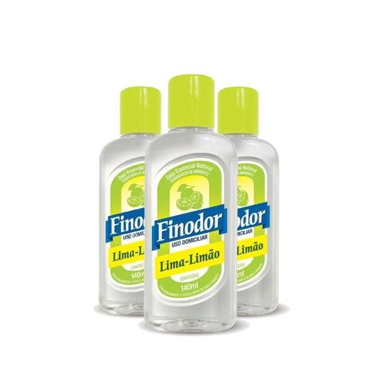 Imagem de Kit 3 Óleo essencial natural Finodor lima limão 140ml