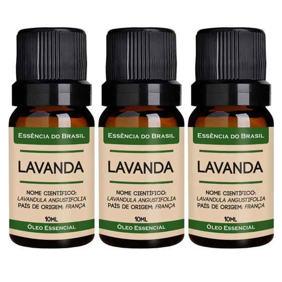 Imagem de Kit 3 Óleos Essenciais Lavanda 10ml Orgânico, Natural e Puro