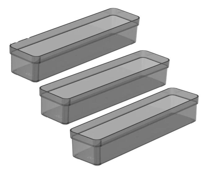 Imagem de Kit 3 Organizador Gaveta Quarto Cozinha Modular Multiuso