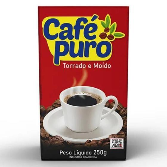 Imagem de Kit 3 Pacotes Café Puro Torrado E Moído 250G
