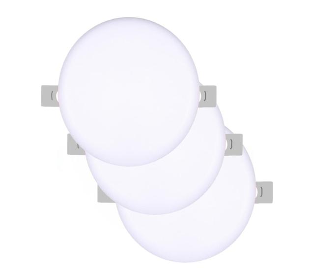 Kit 3 Paflonled Plafon Led Borda Infinita Luminária Teto 24w Annly