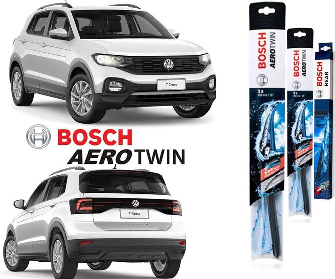 kit 3 Palheta Limpador Parabrisa Originial Bosch VW T-Cross 2018 2019 2020 2021 2022 TSi Comfortline Highline Menor preço em kit 3 Palheta Limpador Parabrisa Originial Bosch VW T-Cross 2018 2019 2020 2021 2022 TSi Comfortline Highline