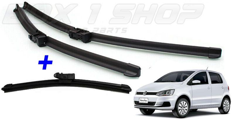 Imagem de Kit 3 Palheta Limpador Parabrisa VW Fox CrossFox  SpaceFox 2013 2014 2015 2016 2017 2018 2019 2020 2021