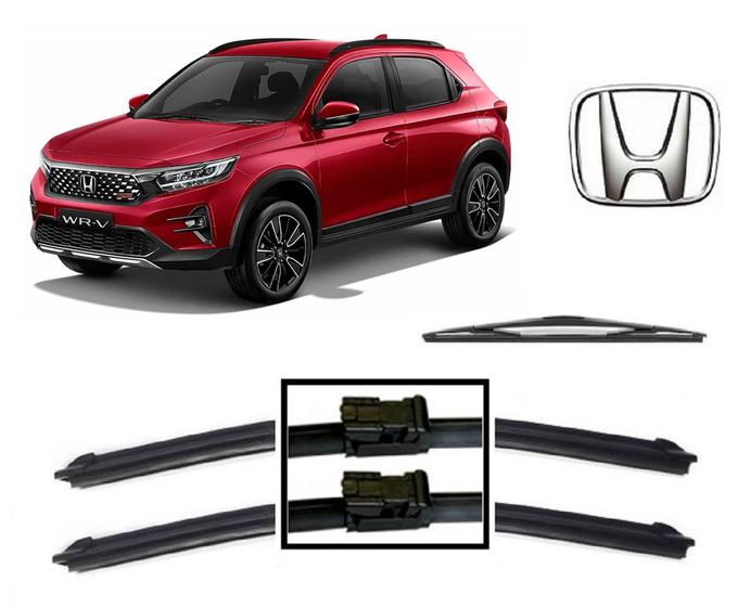 Imagem de Kit 3 Palhetas Limpador de Parabrisa Dianteiro + Traseiro Honda WRV 2021 EM DIANTE