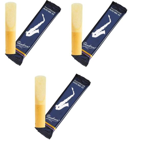Imagem de Kit 3 Palhetas Sax Alto Vandoren 2.5