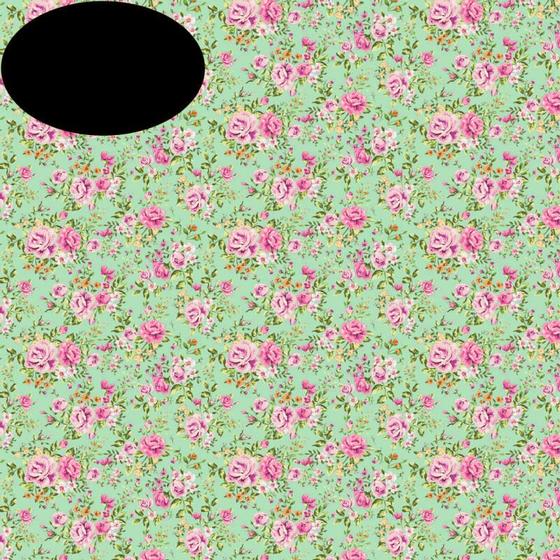 Kit 3 Papel De Parede Floral Rosas Fundo Verde Adesivo Sala Quarto