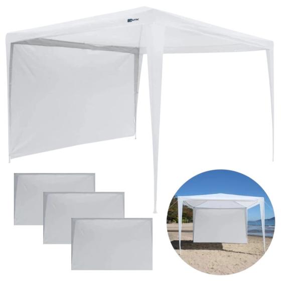 Imagem de Kit 3 Parede Fiesta Compativel com Gazebo 3x3 Mts ( Gazebo Nao Incluso)  Nautika 