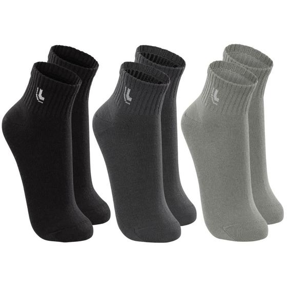 Imagem de Kit 3 Pares De Meia Lupo Esportiva Feminino Masculino Modelo Cano Curto Tamanho Plus Size 37 ao 48