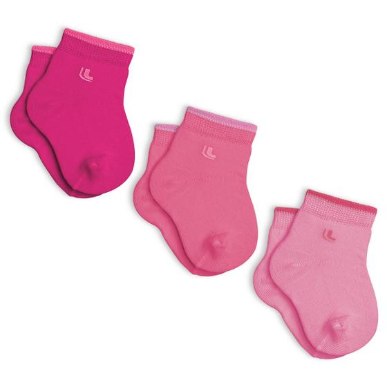 Imagem de Kit 3 Pares de Meias Baby Kids Algodão Cano Medio Lupo