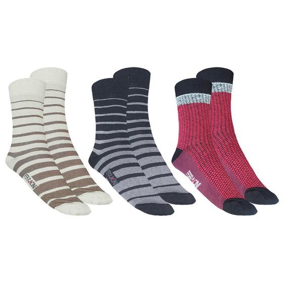 Imagem de Kit 3 Pares de Meias Ferracini Sport Masculina