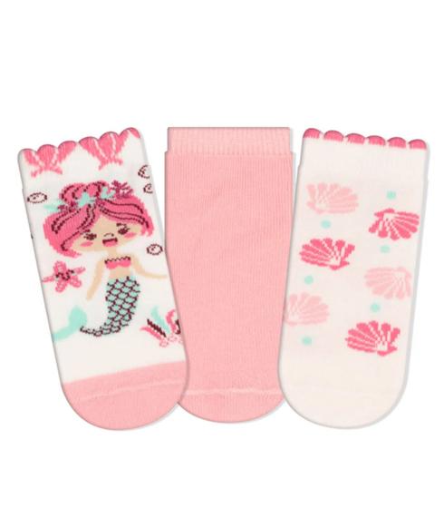 Imagem de Kit 3 pares de meias infantil soquete cia da meia