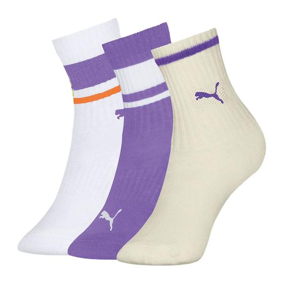 Imagem de Kit 3 Pares De Meias Infantil Unissex Cano Longo Sport Esportivo