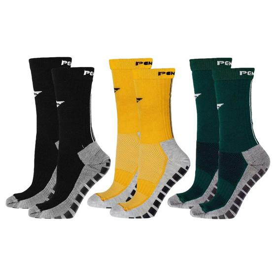 Imagem de Kit 3 Pares de Meias Penalty Grip Masculina