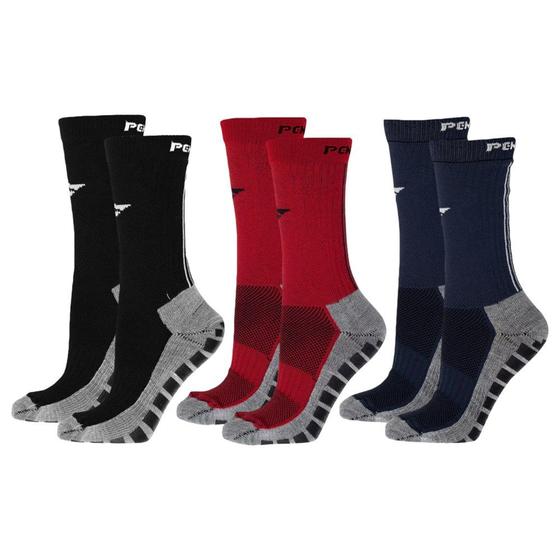 Imagem de Kit 3 Pares de Meias Penalty Grip Masculina