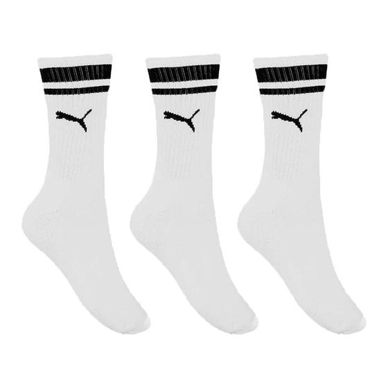 Imagem de Kit 3 Pares de Meias Puma Esportiva Cano Longo Masculino