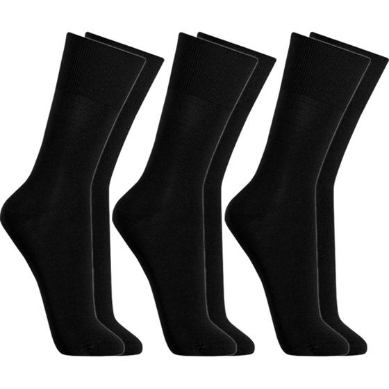 Imagem de Kit 3 Pares Meia Social Lupo Masculina Cano Alto Longo Atacado Original