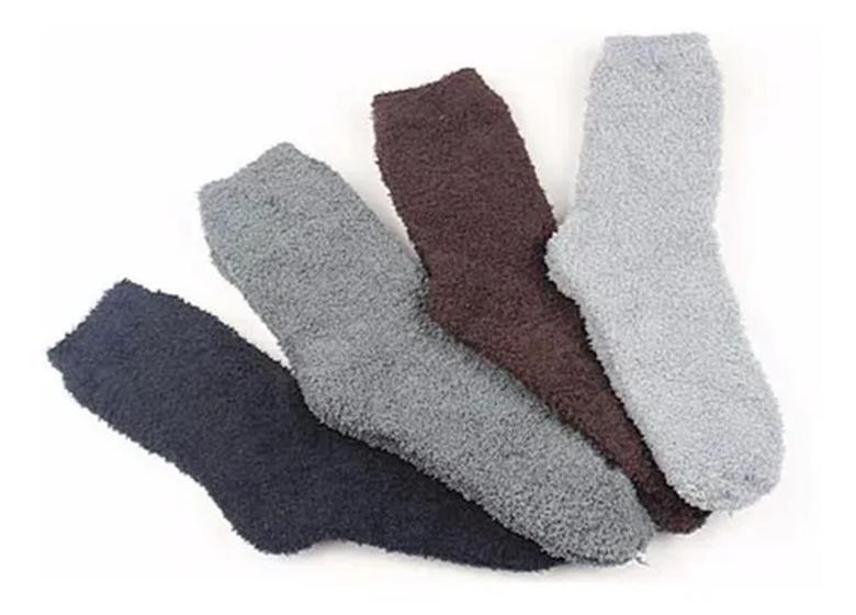 Kit 3 Pares Meias Felpuda Térmica Inverno Sortidas masculinas Menor preço em Kit 3 Pares Meias Felpuda Térmica Inverno Sortidas masculinas